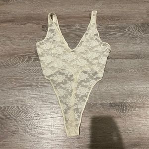 Vintage Dior Lace Bodysuit Lingerie O/S One Size